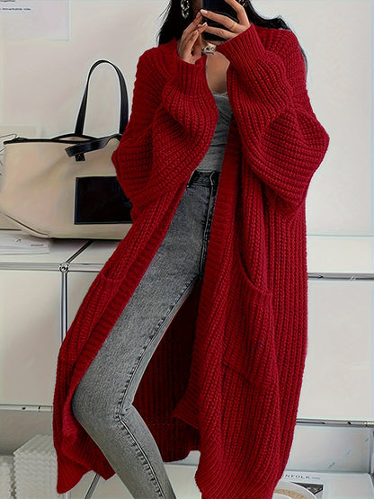 Long Open Front Cardigan