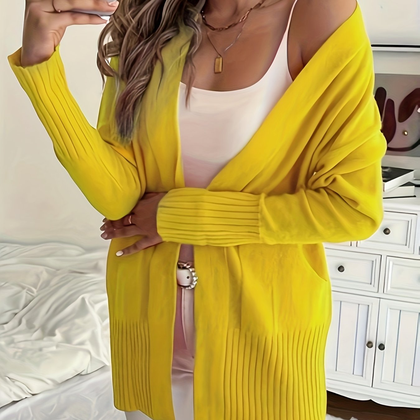 Cozy Knit V-Neck Cardigan