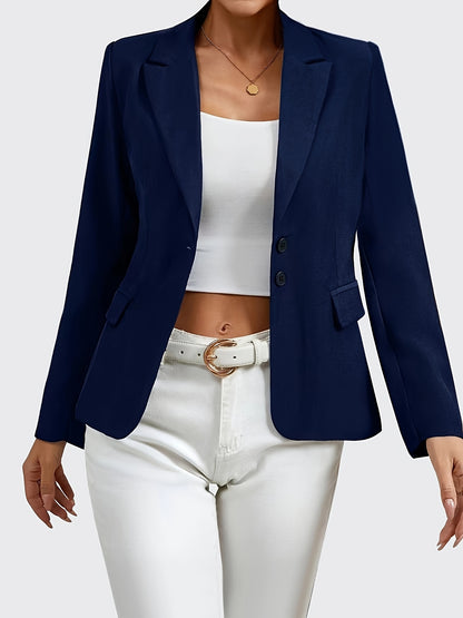 Single Button Lapel Blazer