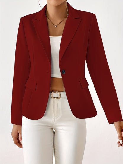 Classic Button Front Blazer