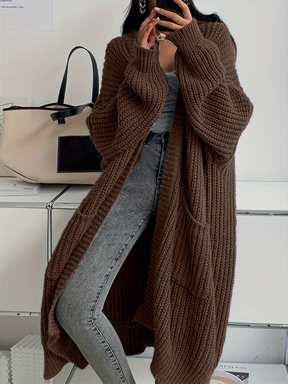 Long Open Front Cardigan