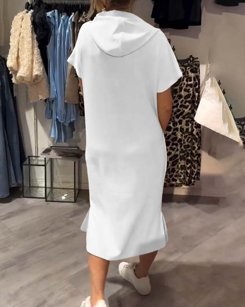 Casual Hoodie Dress