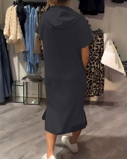 Casual Hoodie Dress