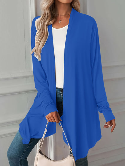 Lightweight Asymmetric Hem Cardigan