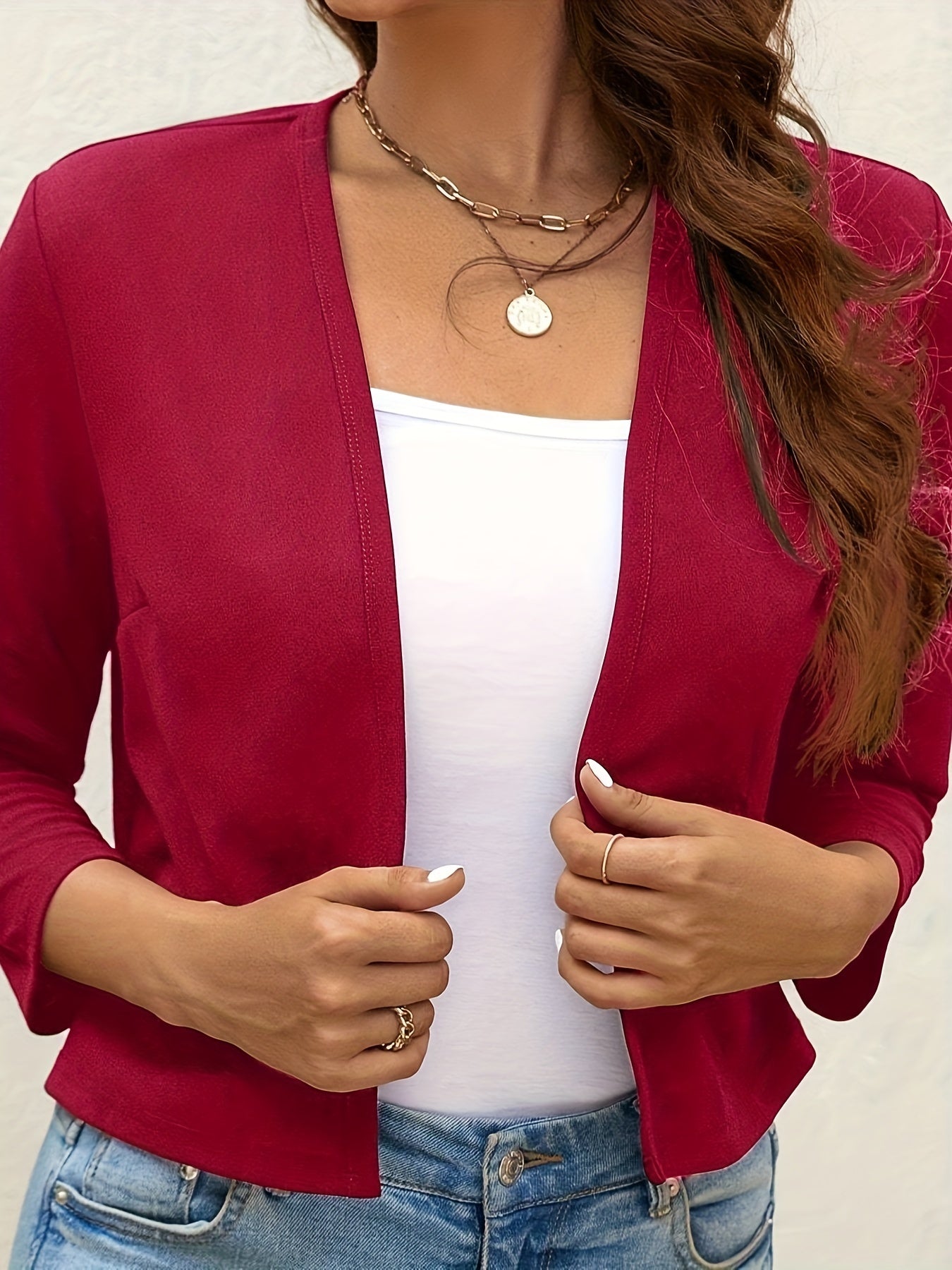 Open Front Cardigan Blazer