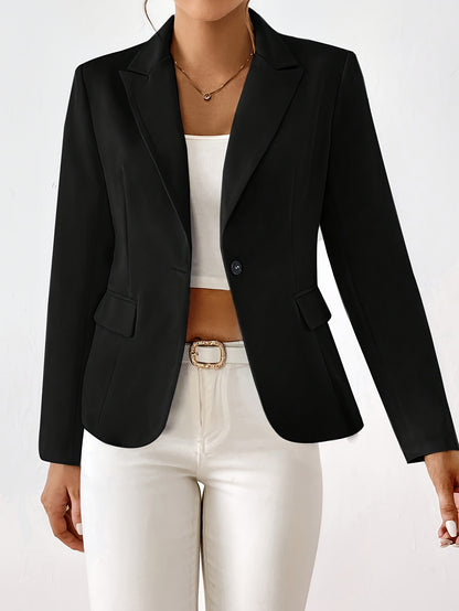 Classic Button Front Blazer