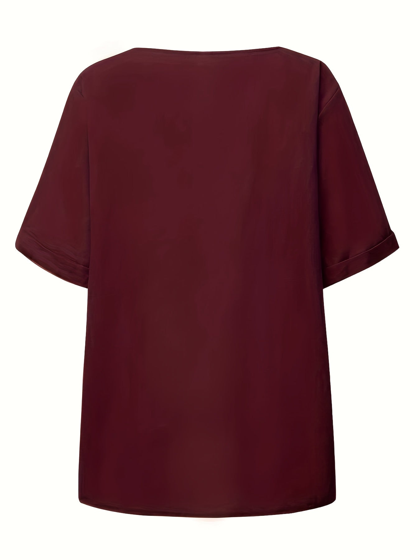Elegant Button-Up Crew Neck Shirt