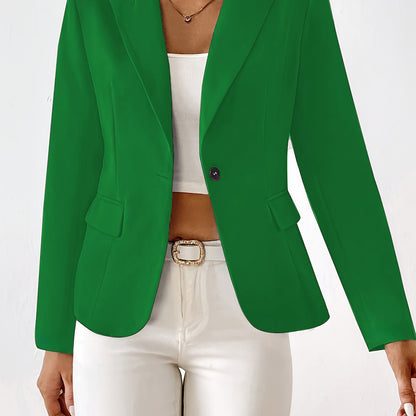 Classic Button Front Blazer