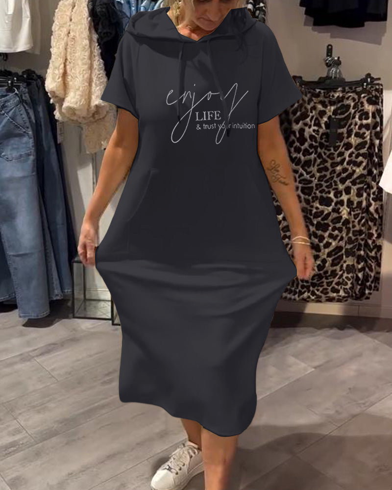 Casual Hoodie Dress