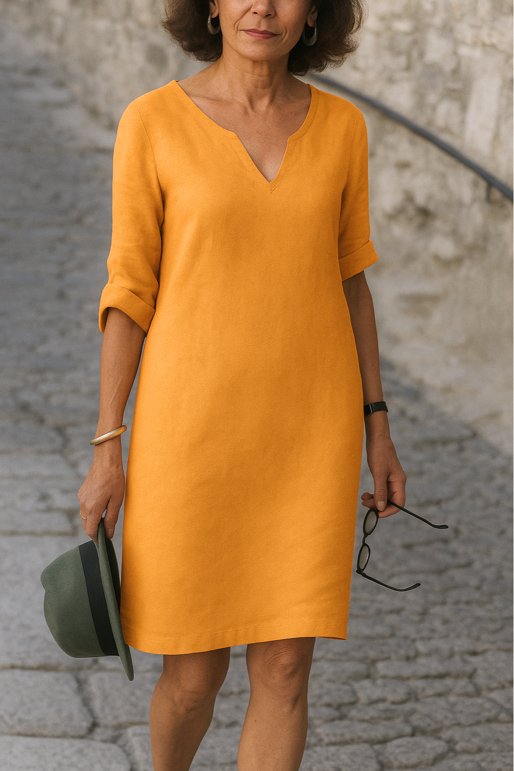 Elegant V-neck Dress
