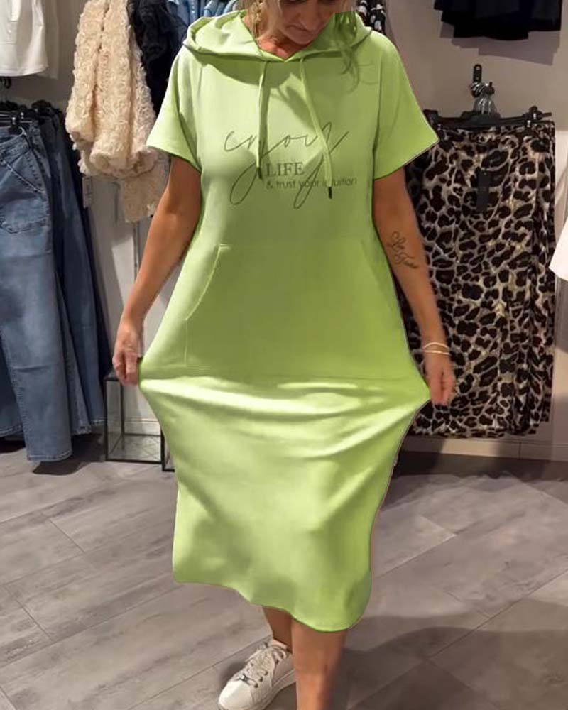 Casual Hoodie Dress