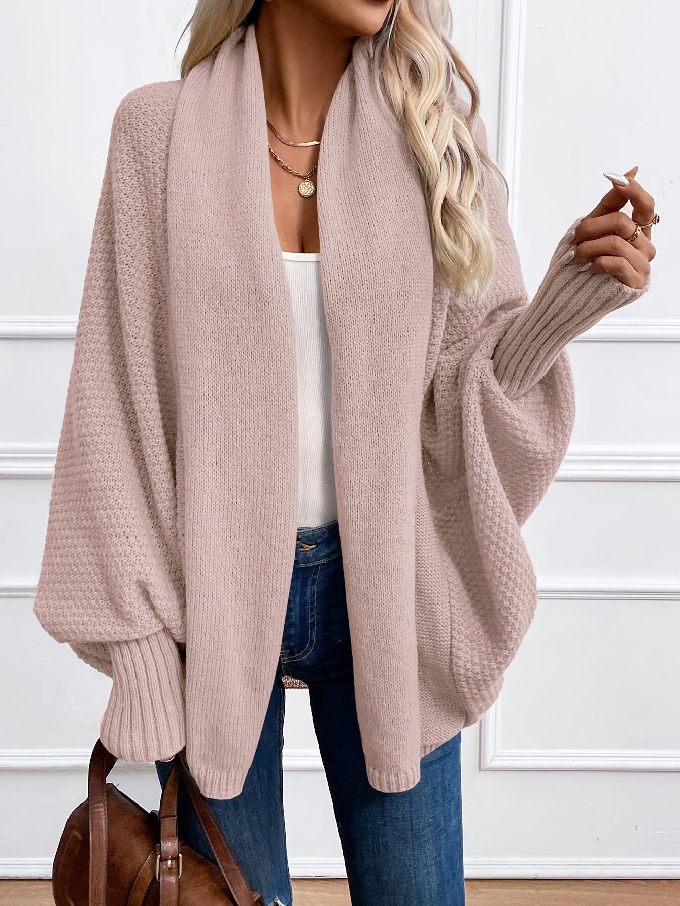 Batwing Sleeve Cardigan Blazer