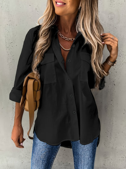 Button Front Office Shirt