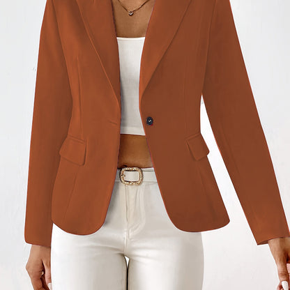 Classic Button Front Blazer