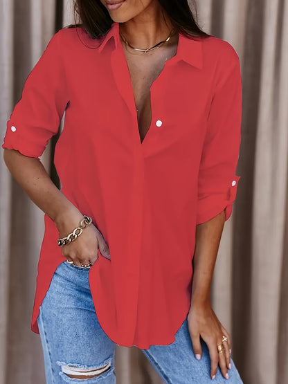 Button Front Office Shirt
