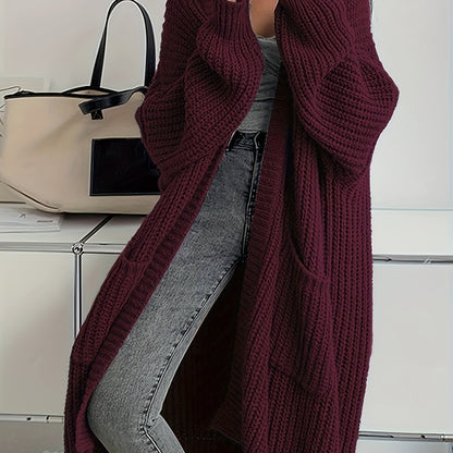 Long Open Front Cardigan