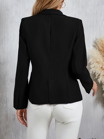 Single Button Lapel Blazer
