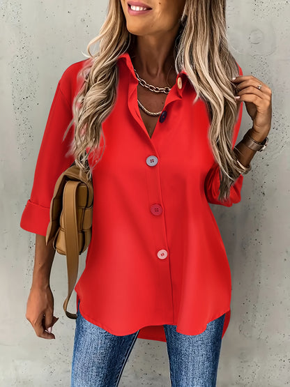 Elegant Button-Front Blouse