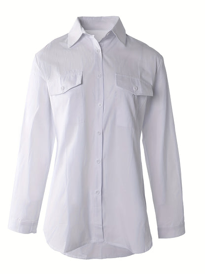 Button Front Office Shirt