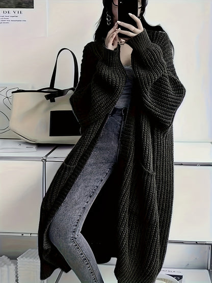 Long Open Front Cardigan