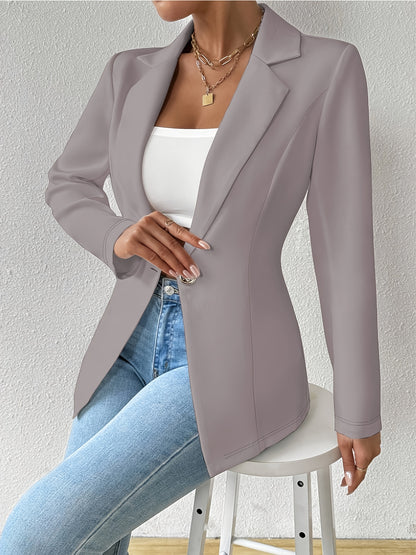 Single-Button Casual Blazer