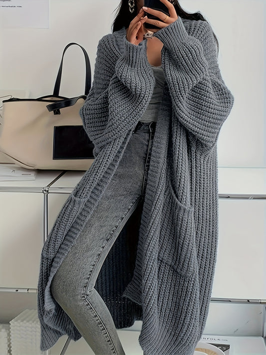 Long Open Front Cardigan