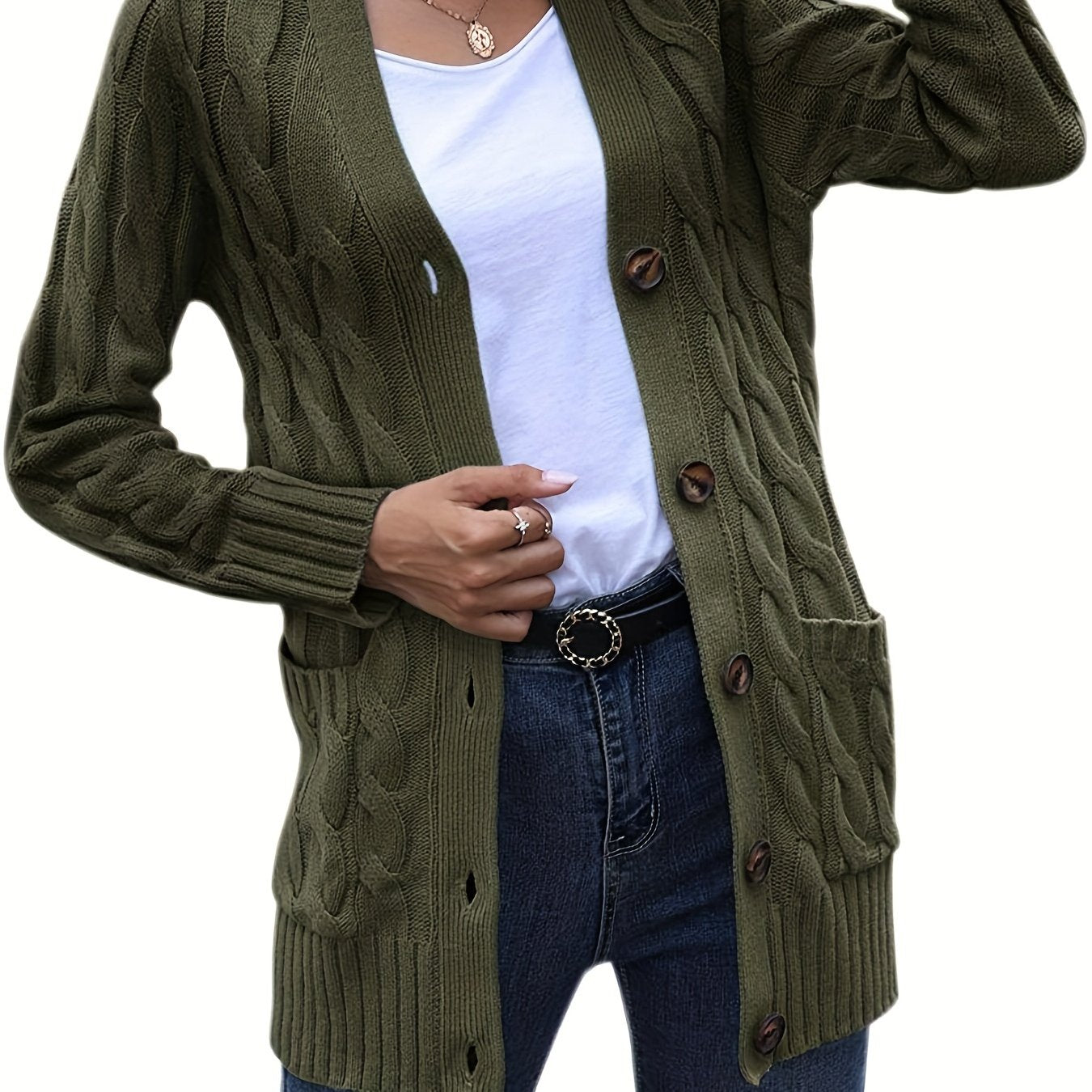Vintage Cable Stitch Cardigan