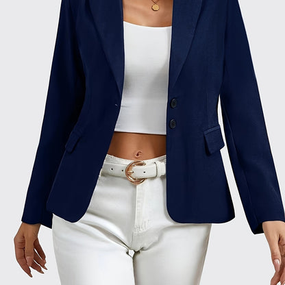 Single Button Lapel Blazer