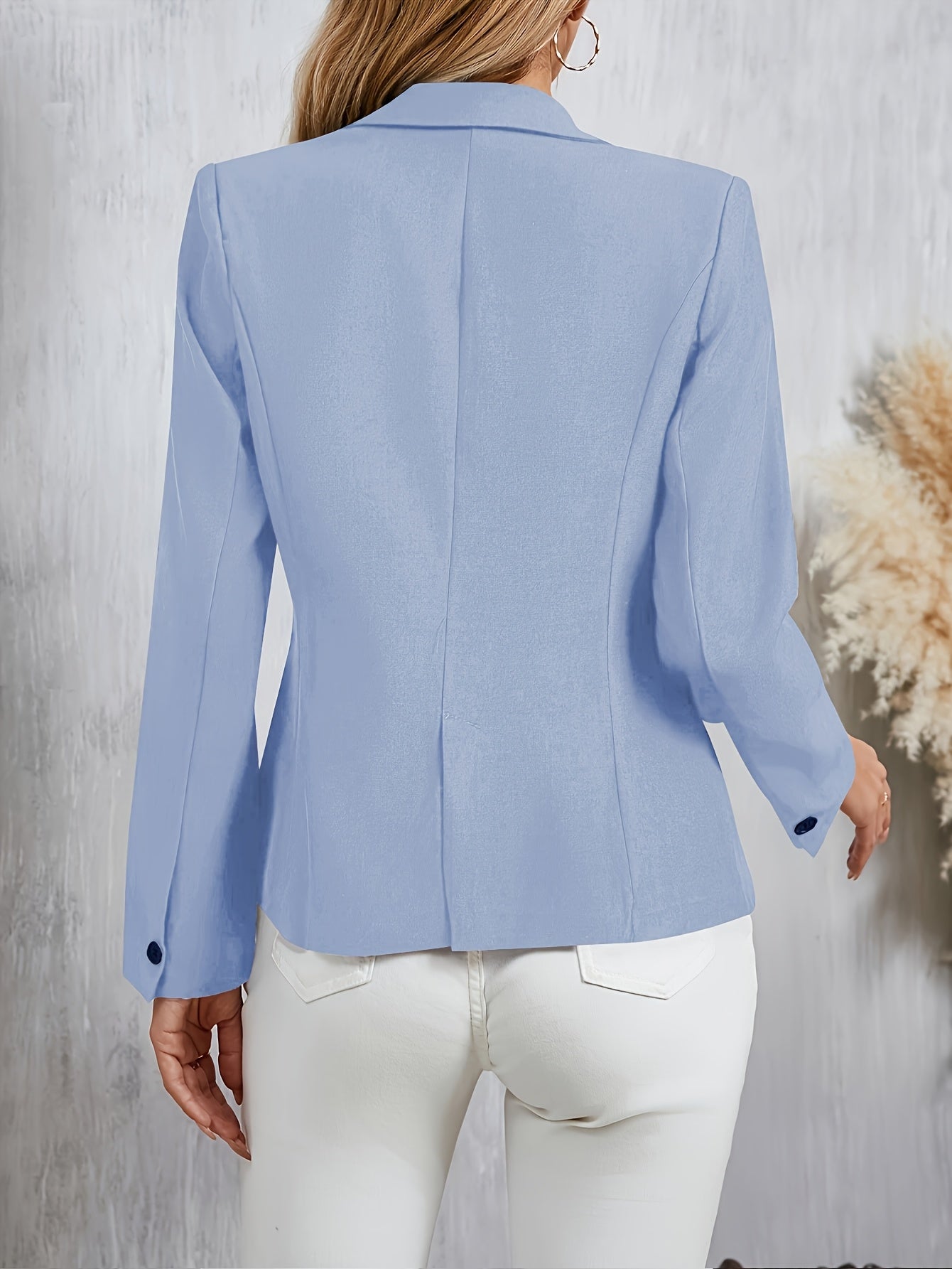 Single Button Lapel Blazer