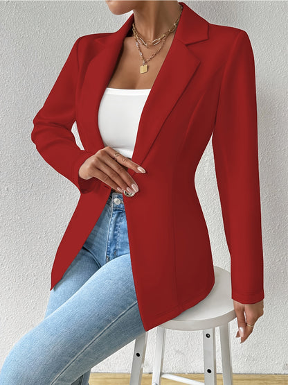 Single-Button Casual Blazer