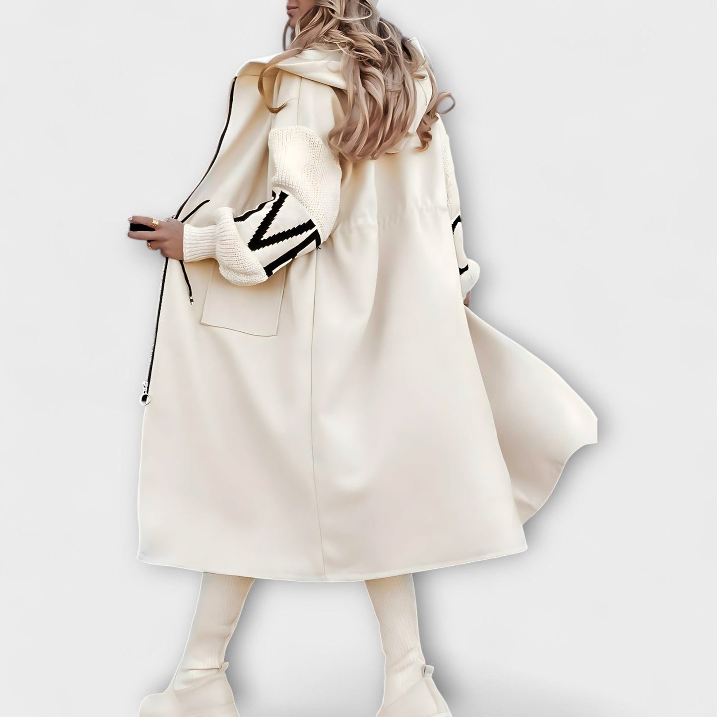 Elegant Hooded Coatigan