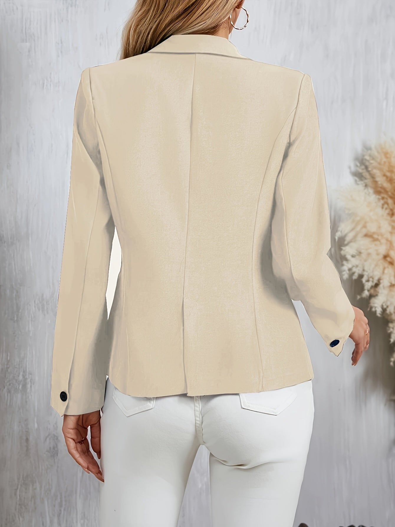Single Button Lapel Blazer