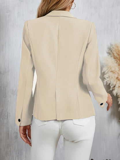 Single Button Lapel Blazer