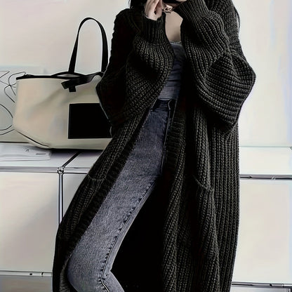 Long Open Front Cardigan