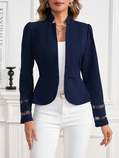 Stand Collar Blazer Jacket