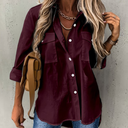 Button Front Office Shirt