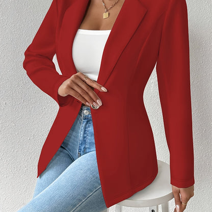 Single-Button Casual Blazer