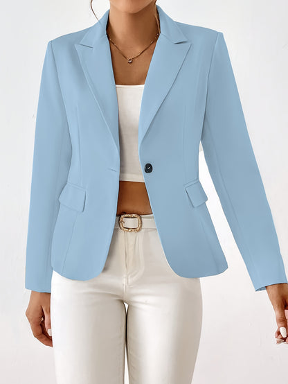 Classic Button Front Blazer