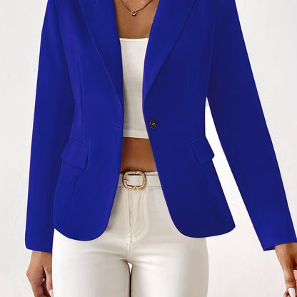 Classic Button Front Blazer