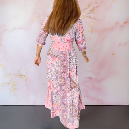 Elegant Summer Dress with V-Neck