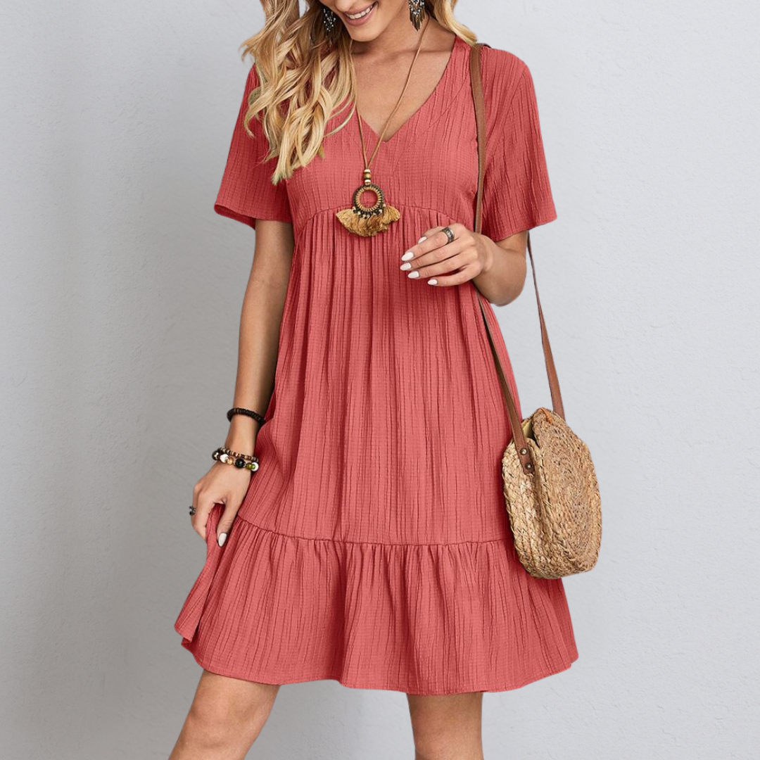 Elegant Dress with Belly Coverage