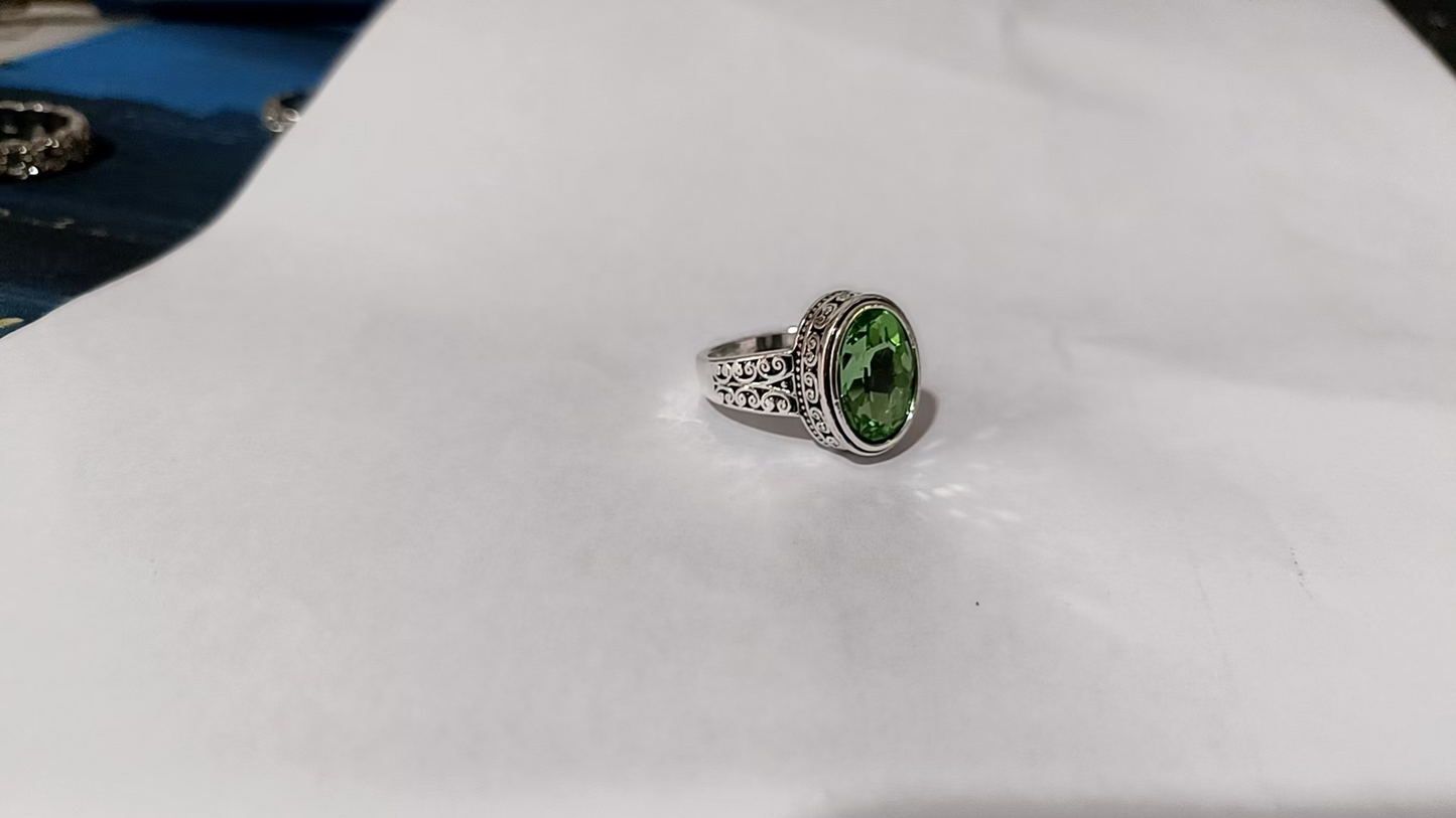 Pandora – Vintage Olive Crystal Ring