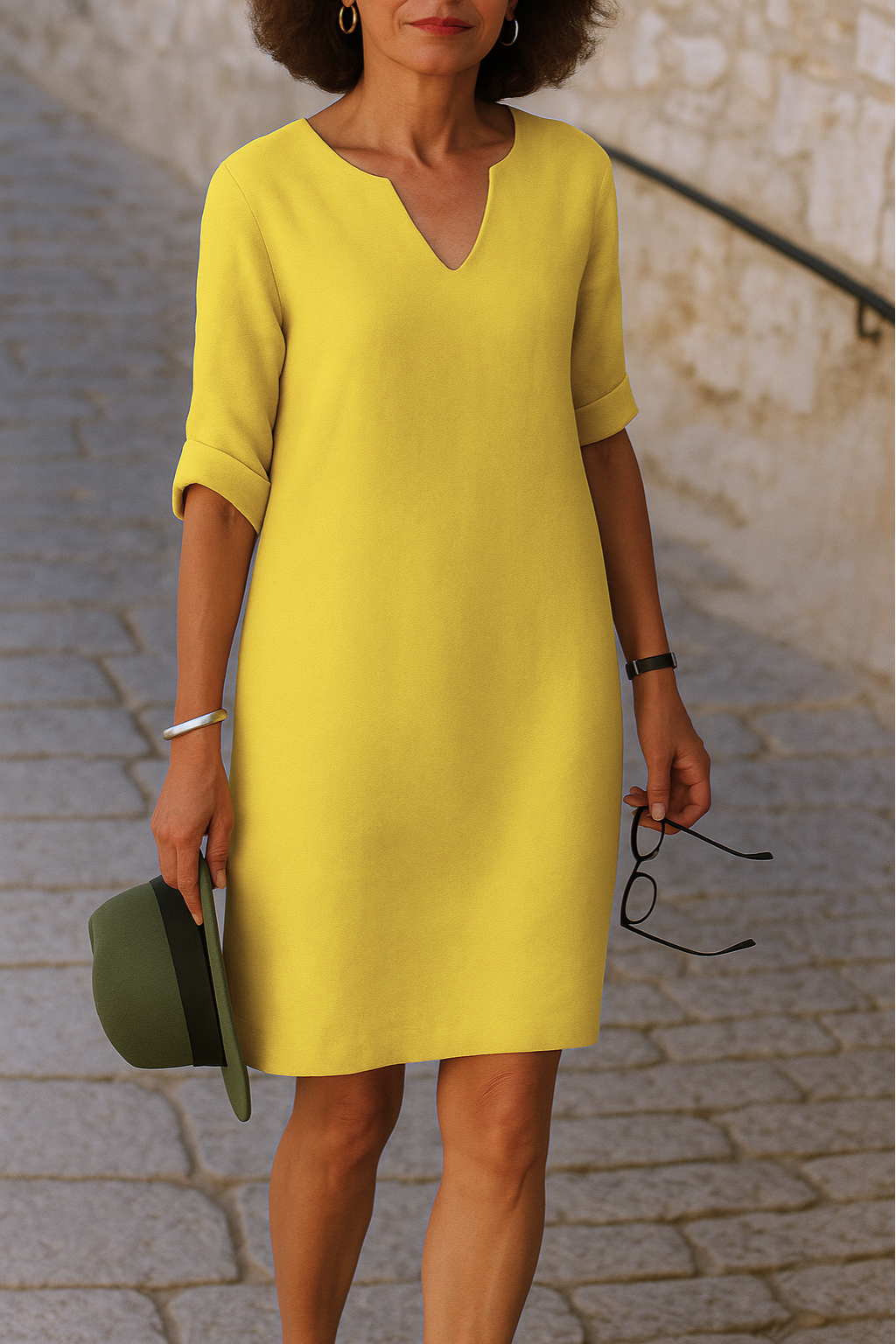 Elegant V-neck Dress