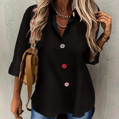 Elegant Button-Front Blouse