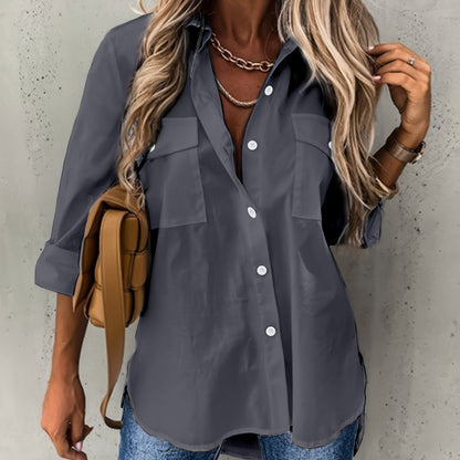 Button Front Office Shirt