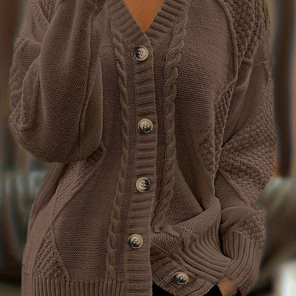 Essential V-Neck Knit Cardigan