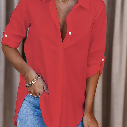 Button Front Office Shirt