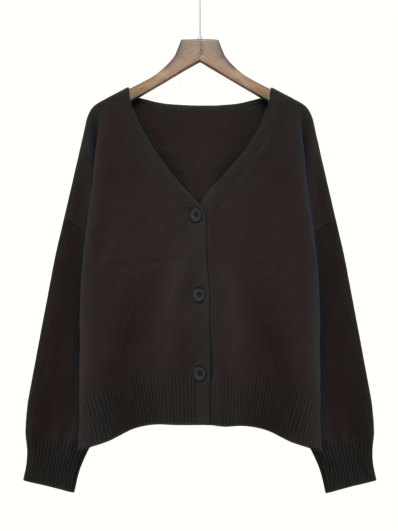 Vibrant V-Neck Knit Cardigan