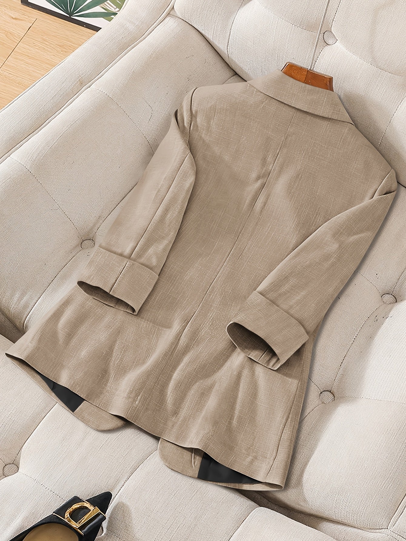 Casual Button-Front Blazer