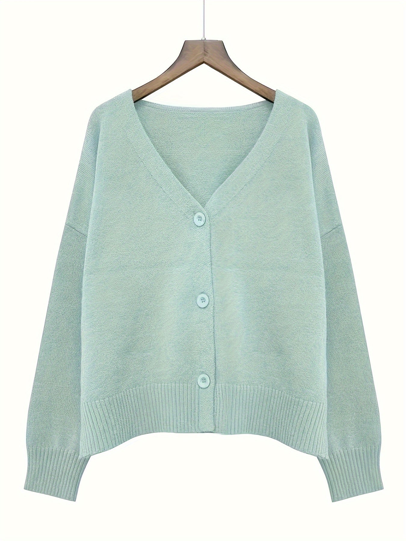 Vibrant V-Neck Knit Cardigan